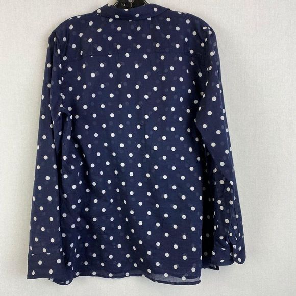TALBOTS Dotted Sheer Shirt - Picture 4 of 6